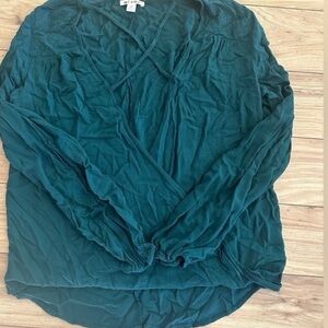 Miami Teal V-Neck Top